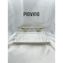 신제품 PIOVINO 피오비노 정품100% PV-DN26 COL.06 투명&무광골드 디노 작은원형 뿔테안경 누진다초점 고도근시 안경테추천