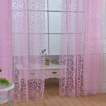 봄여름 린넨커튼 꽃 얇은 명주 그물 커튼 거실 장식 침실 주방 보일 오간자 흡음커튼 북유럽린넨커튼 린넨커튼2p 린넨커튼 쉬폰커튼 거실린넨커튼 암막커튼 화이트암막커튼 수입린넨커