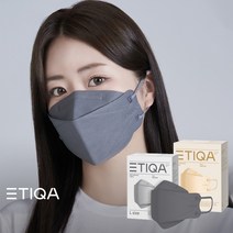 (40매+3D 2매 증정) 에티카 에어라이트 스탠다드 대형 인체공학적 3D 접이식 입체형 패션 마스크, 대형-그레이-40매