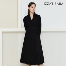 (정품)(아이잗바바) 플리츠 배색 테일러드 원피스 BN3A0OP08