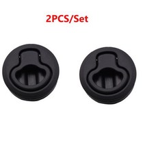 RV 보트에 대 한 2/4/10Pcs 블랙 라운드 플러시 당겨 슬램 래치 RV 보트에 대 한 해양 갑판 해치 도어 교체, 2pcs a lot
