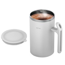 Detao 자동 회전 머그컵 회전컵 자동 회전컵 자동 믹서컵 자동 회전 건전지 버전 화이트 민트 핑크, 1개