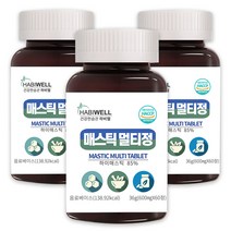 하비웰 매스틱 멀티정 600mg X 60정, 3통