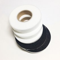 접착제 심지 부직포 다림질 DIY퀼팅 바짓단줄이기 앰프 인터페이스 흰색 면화 중간꿰매고 바느질 라이닝 봉재수선 양면테이프 안감원단고정 패치워크 가용성 (블랙1.5cm)