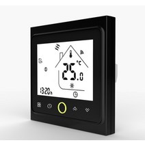실내 온도 조절기 보일러 smart wifi thermostat temperature controller water electric warm floor heating water, 검은색, bht-002-gblz(지그비), 1개