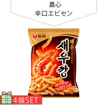 일본상점 농심 매운 에비센 90g 4개 세트250엔 식품식품 화장품시장점 과자 간식
