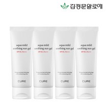 김정문알로에 [김정문알로에] 큐어 마일드 수딩 선젤 선크림 60ml 4개, 선택완료, 선택완료, 단품없음