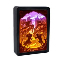 마이클 잭슨 종이 컷 라이트 박스 3D Led 야간 조명 침실 램프 그림자 상자 프레임 맞춤 선물, 07  figure