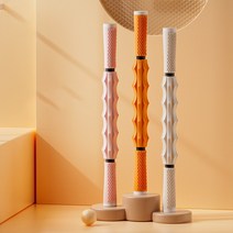 빼다 3D 웨이브 지압 롤러 마사지 스틱, 핑크, 1개