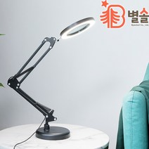 LED 조명 USB 독서등 확대경 정밀 네일아트 눈썹문신, 화이트