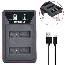 반영구 3X 1850mAh EN-EL23 교체 리튬 이온 배터리 LED USB 충전기 Nikon Coolpix P610 S810c B700 P900 P600 디지털 카메라, [07] 4Battery