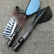 혼다 MSX125 사이드미러 반사경 튜닝 드레스업, 롱 레드 + 블랙