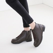 레이스업 끈있는 워커 낮은굽 앵클부츠 심플 베이직 기본 봄 가을 겨울 여성 구두 225사이즈부터250 브라운 블랙 출근 데이트 정장룩 슈즈