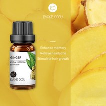 EVOKE-포크 에센셜 오일 10ML 아로마 디퓨저용 가습기 마사지 캔들 비누 제조 100% 자연 라벤더 자, 29 Ginger_01 10ml