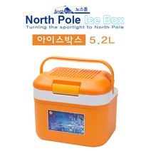 노스폴 아이스박스 5.2L 미니 아이스팩 캠핑 쿨러백 캠핑용품 낚시용품 소형아이스박스 보냉박스 미니아이스박스