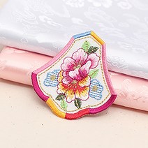 32-577 한복용 무지개 패치 자수장식 hdn, 1개