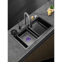 폭포수 싱크대 수전헤드 주방 스테인레스 씽크대수전, 7546 패키지 C