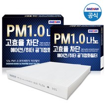 PM1.0 나노원단 자동차 에어컨 필터 산타페DM 전용 A100, 1개입, 산타페DM A100