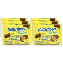 Butterfinger Fun Size Peanut-Buttery Chocolate 버터핑거 펀사이즈 피넛버터초콜릿 10oz, 6팩