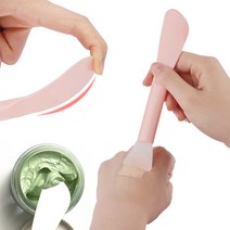 실리콘 팩붓 팩브러쉬 모델링팩 도구 스파츌라/실리콘팩붓/실리콘팩브러쉬/모델링팩/팩도구/스파츌라, 핑크