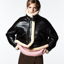ZARA 에코 시어링 에코 레더 점퍼 재킷 04341724800
