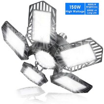 틴팅샵조명 차고 프리미엄세차장조명 밝은 산업용 야외 작업용 실내세차장 160W 작업장 창고용 LED 차고 조, 한개옵션1, 02 5 Adjustable Panels