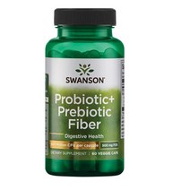 Swanson 유산균 ＋ 프리바이오틱스 화이버 5억 CFU 60 베지캡슐, 60캡슐
