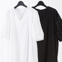 시드마켓 레이스펀칭롱원피스 21SE471 빅사이즈 여성의류