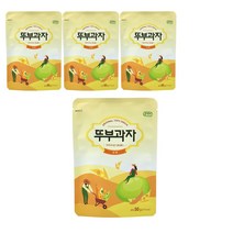 쿠키아 두부로 만든 오리지널 뚜부과자 50g 아이 어른 건강 간식 스낵, 4개