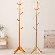 조은세상 스탠드 옷걸이 원목행거 스텐드행거 사각다리, 내추럴