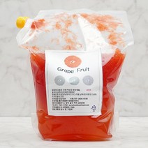 [KT알파쇼핑]수제청 자몽청 500g 알갱이x2 파우치포장, 1개