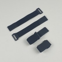 캠핑 장비 탄성 탄력 벨크로 고정끈 압축벨트 스트랩 20cm, 블랙