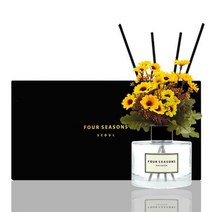 [바보사랑] 포시즌 디퓨저 블랙라벨 선물세트 200ml 데이지 옐로우, 향오일:자스민