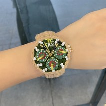 고급 니트 시계 완성품 재미있는 선물 뜨개질 커플 손목시계 장난감 워치 장식품 인형, 단일사이즈