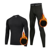 Winter Men Thermal Underwear Set First Layer Long Johns Ski Motorcycle Basketball Sport Compression