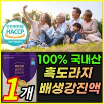 식약처 HACCP 인증 대용량 100% 국내산 진한 흑도라지 추출물 배 생강 진액 진엑 스틱 대추 사양벌꿀 모과 비타민C 비타민씨 사포닌 함유 칼칼한 목 이칼칼할때 건강 선물 추천, 1개 / 100포