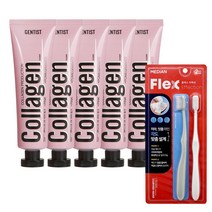 젠티스트 투엑스 핑크 잇몸 치약 100g 5입 칫솔 2입 증정 [콜라겐 함유]