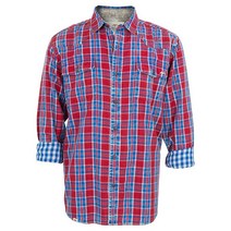 덕앤벅컴앤더 Duck and Buck Commander 남성용 Bawl 버튼업 셔츠 레드, X-Large