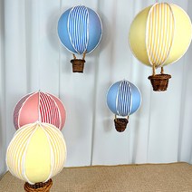 [왓위셀] 열기구 소품 장식 인테리어 모빌 포토존 배경, 02. 레드(중)