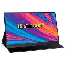 세로모니터 27 34 24 인치15.6 "터치 스크린 1080P 휴대용 모니터 100% sRGB HDR IPS HDMI USB-C 게임, 01 15.6 1080P_04 미국 플러그