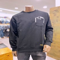 지프 지프 남여공용 포켓 프린트 맨투맨 GL4TSU820