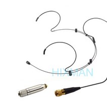 아이돌마이크 가수마이크 hixman black hm3-ch 오디오 technica atw-dt3101 atw-t3201t5201t6001s용 조절 가능한 무지향성 헤드셋 헤드원, 탈부착 가능한