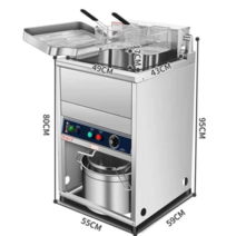 업소용 대용량 전기 프라이기 치킨 튀김용 [문의], 30L 단기통 220V | 6KW [닭4마리]