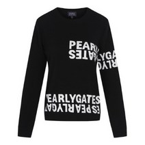 파리게이츠 파리게이츠긴팔티 F 521A4SR173_BK 여성 로고 캐시미어 긴팔 니트