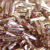 [3542]막대비즈 6mm 트위스트 밝은보라(12TS) 10g