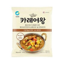 청정원 간편식 [깊고 풍부한맛]청정원 카레여왕 구운마늘&양파 108g 분말(4인분)/인기 집밥 도시락 식자재 캠핑 별미, 20개
