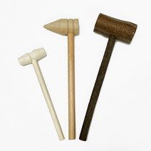 우드 망치 1p / 미니 나무 망치 안전망치 계란껍질깨기 엄마표놀이 집콕놀이 공예망치, 미니 망치