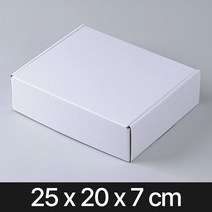 일체형 선물상자 화이트(25x20x7)포장 박스 휘낭시에 납작 종이케이스 택배 답례품, 26O8_일체형 화이트/017 (25x20x7)