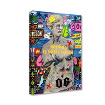 CNTCSM 유명인의 낙서 캔버스 그림 신인작가 그림 사무실액자, 16