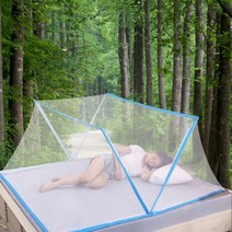 촘촘한 캠핑 방충망 캐노피 벙커 대형 모기장 아기 텐트 패밀리, 핑크 2인용